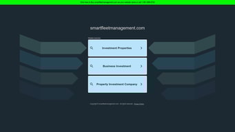 Smart Fleet Management - Smart Fleet Management Homepage