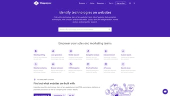 Wappalyzer - Wappalyzer Homepage