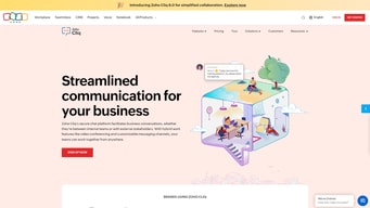 Zoho Cliq - Zoho Cliq Homepage