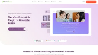 Thrive Quizz Builder - Thrive Quizz Builder Homepage