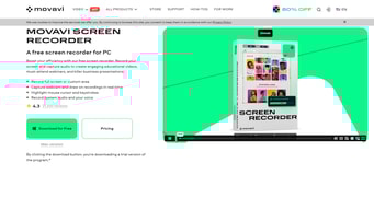 Movavi Screen Recorder - Movavi Screen Recorder Homepage