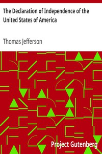 The first eBook ever published: The Declaration of the Independence of the United States of America