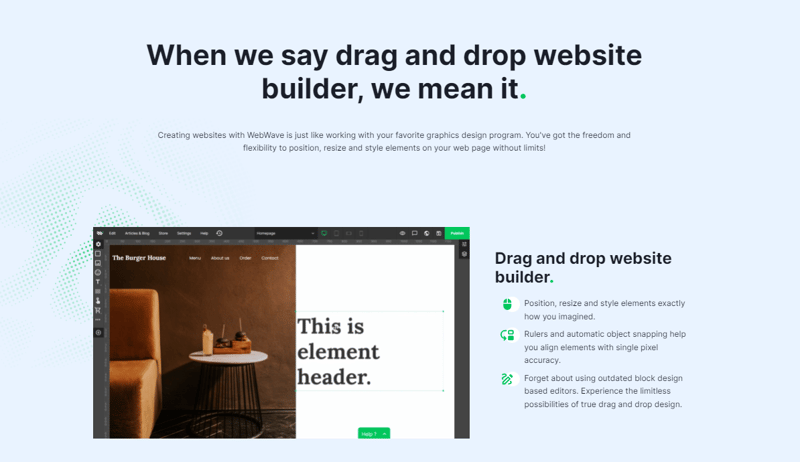webwave features