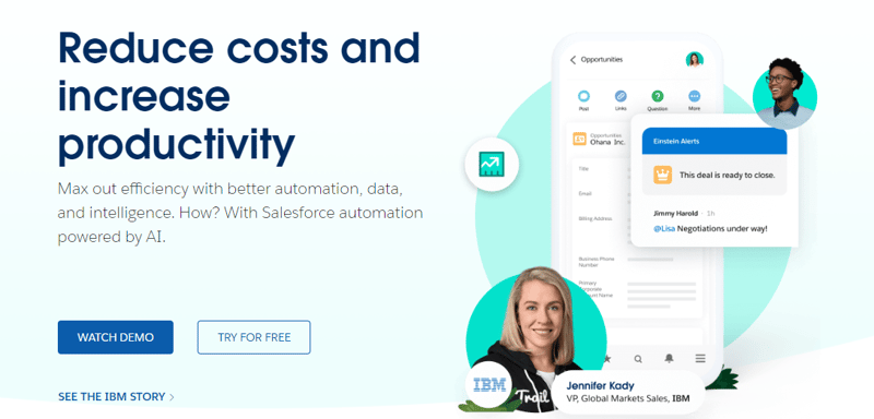 Salesforce Sales Cloud Home Page