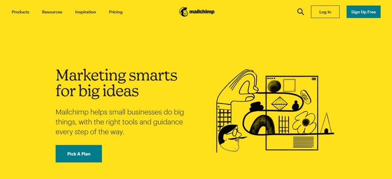 Mailchimp Homepage