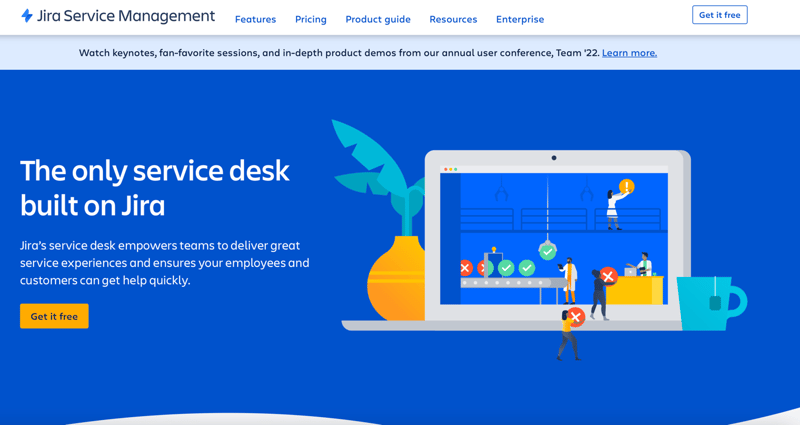 Домашняя страница Jira Service Desk