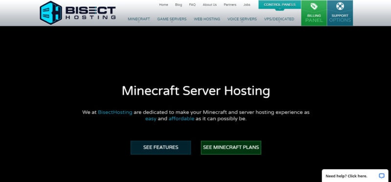 bisect minecraft server hosting