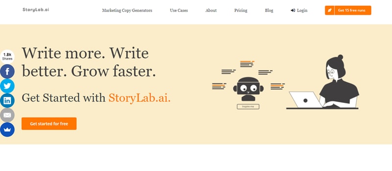 Storylab homepage