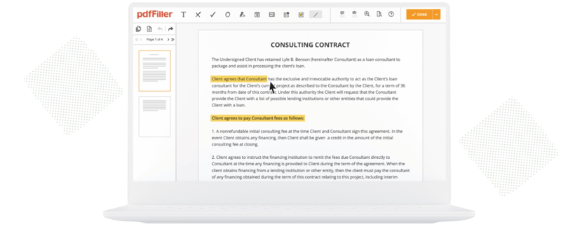 PDFfiller Editing Page