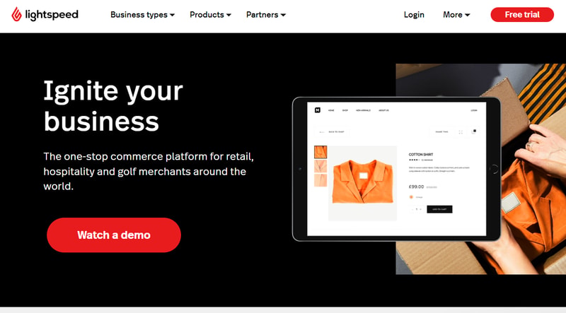 Lightspeed homepage