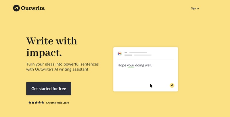 Outwrite Homepage