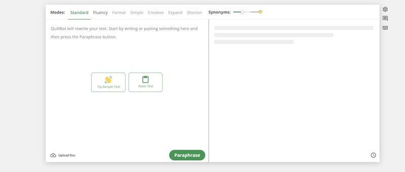 QuillBot Homepage