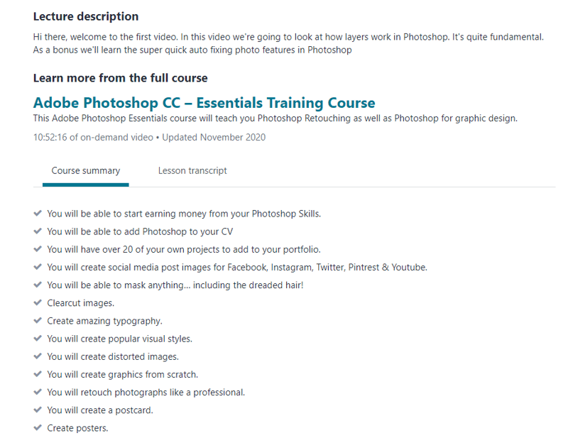Udemy Photoshop CC Training Course