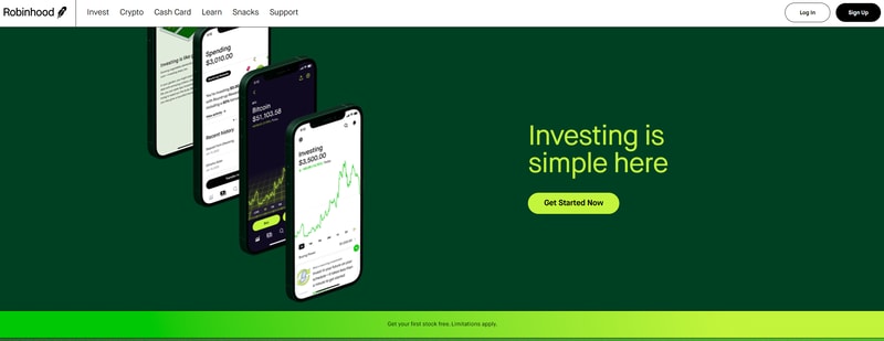 Robinhood Homepage
