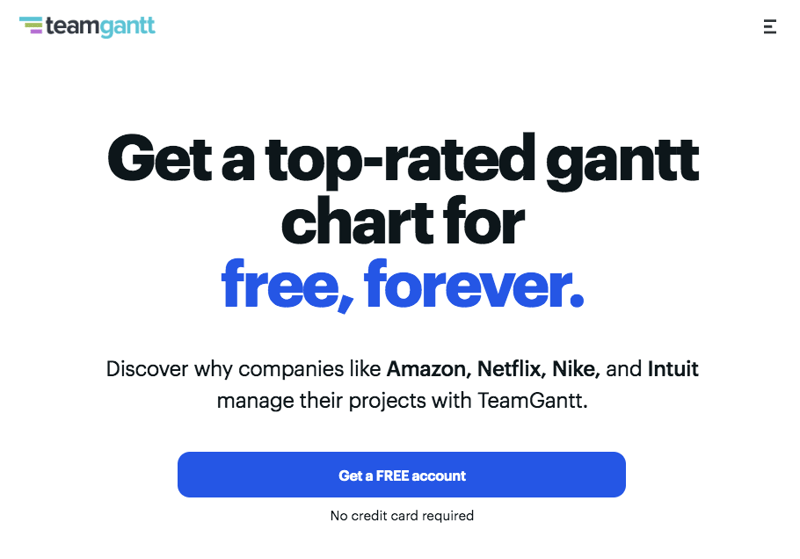 Team Gantt-Homepage