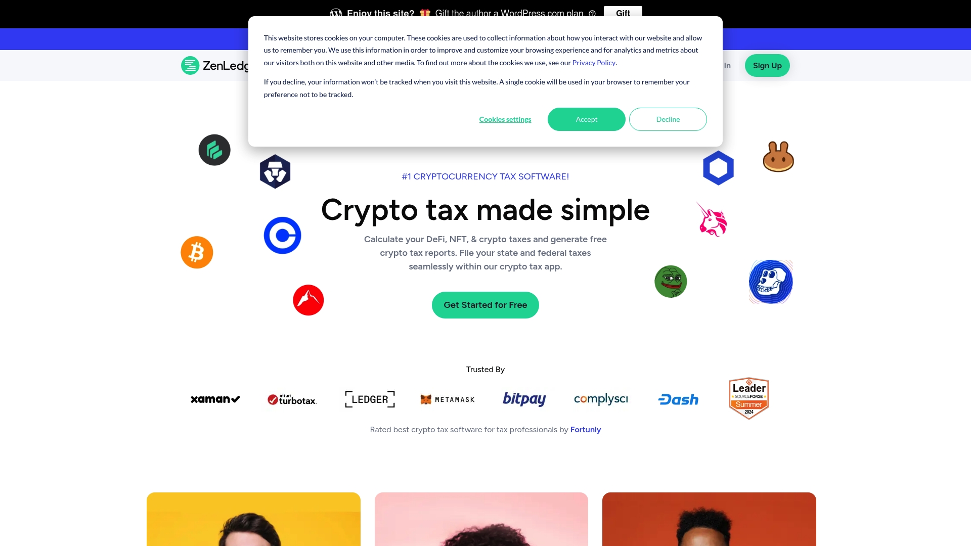 ZenLedger Homepage