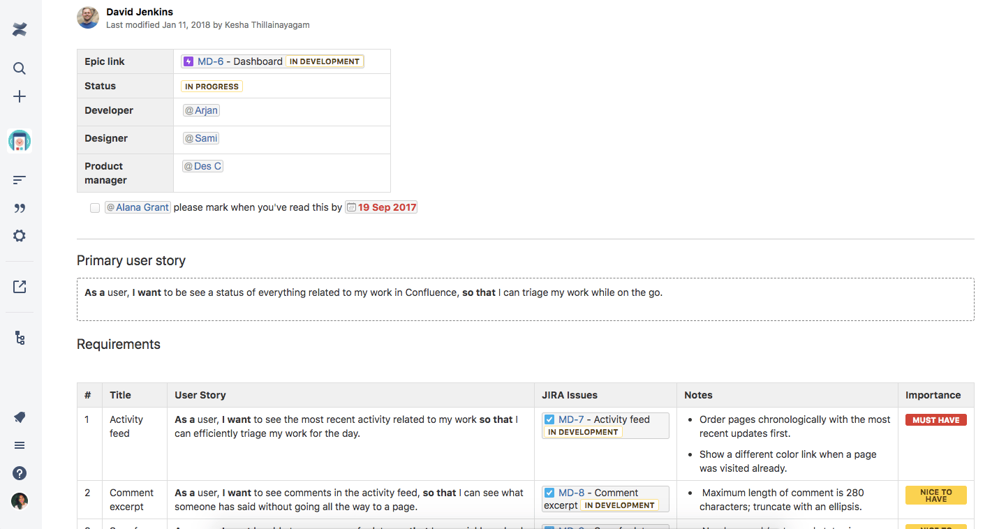 Confluence screenshot 5