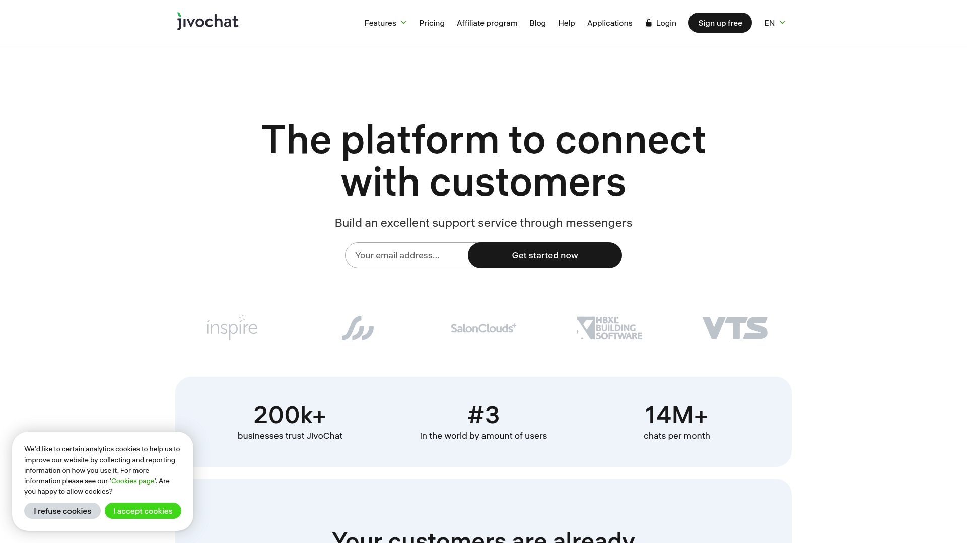 Zoho Desk Homepage