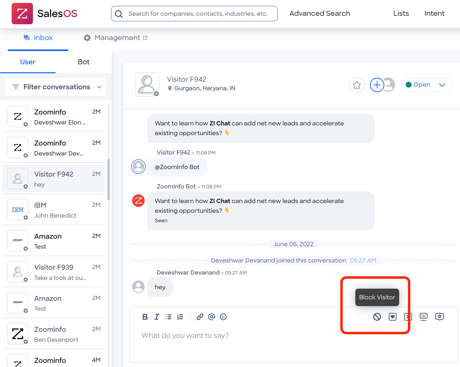 ZoomInfo Chat screenshot 2