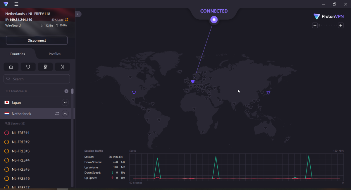 ProtonVPN screenshot 3