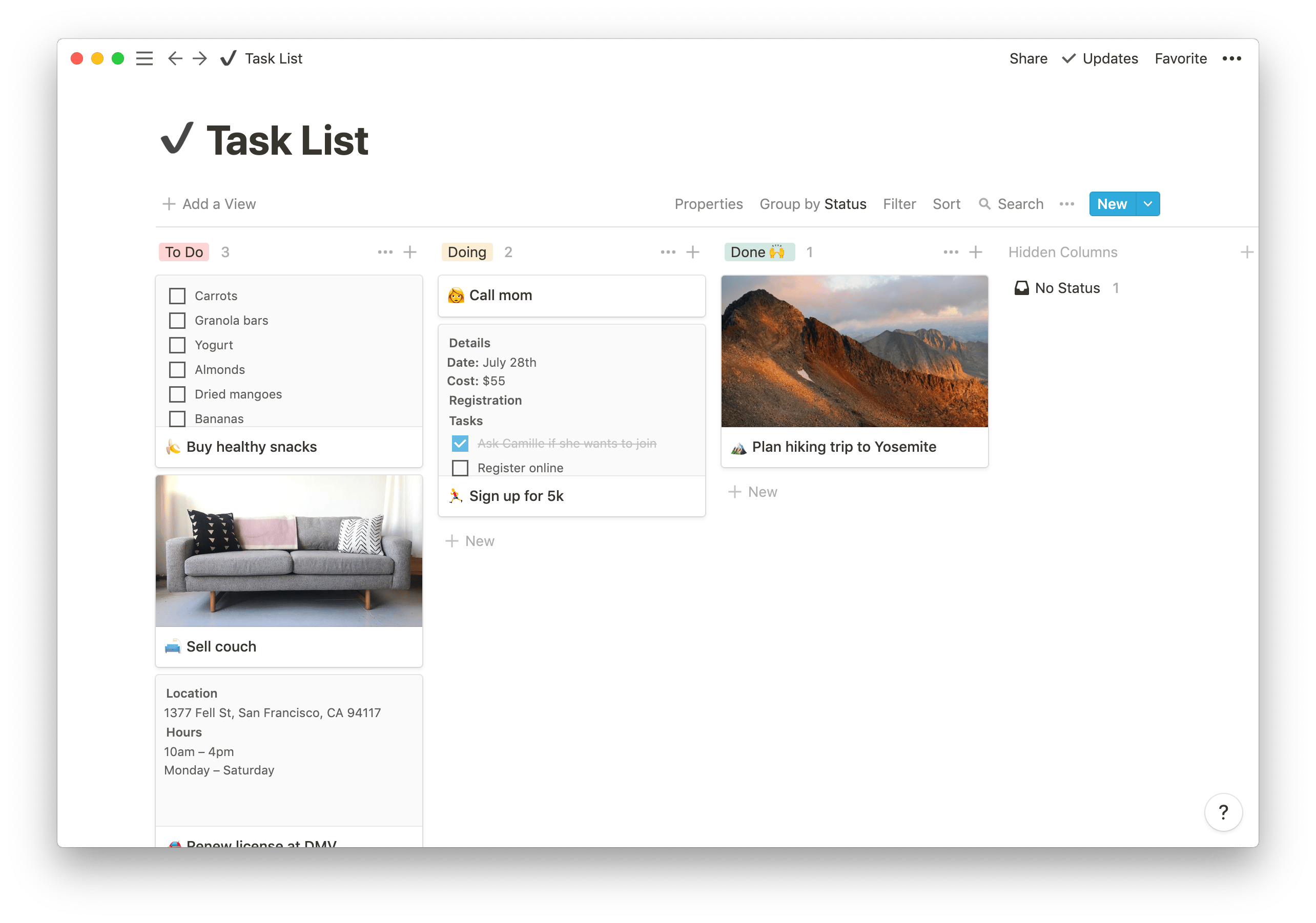 Notion screenshot 4