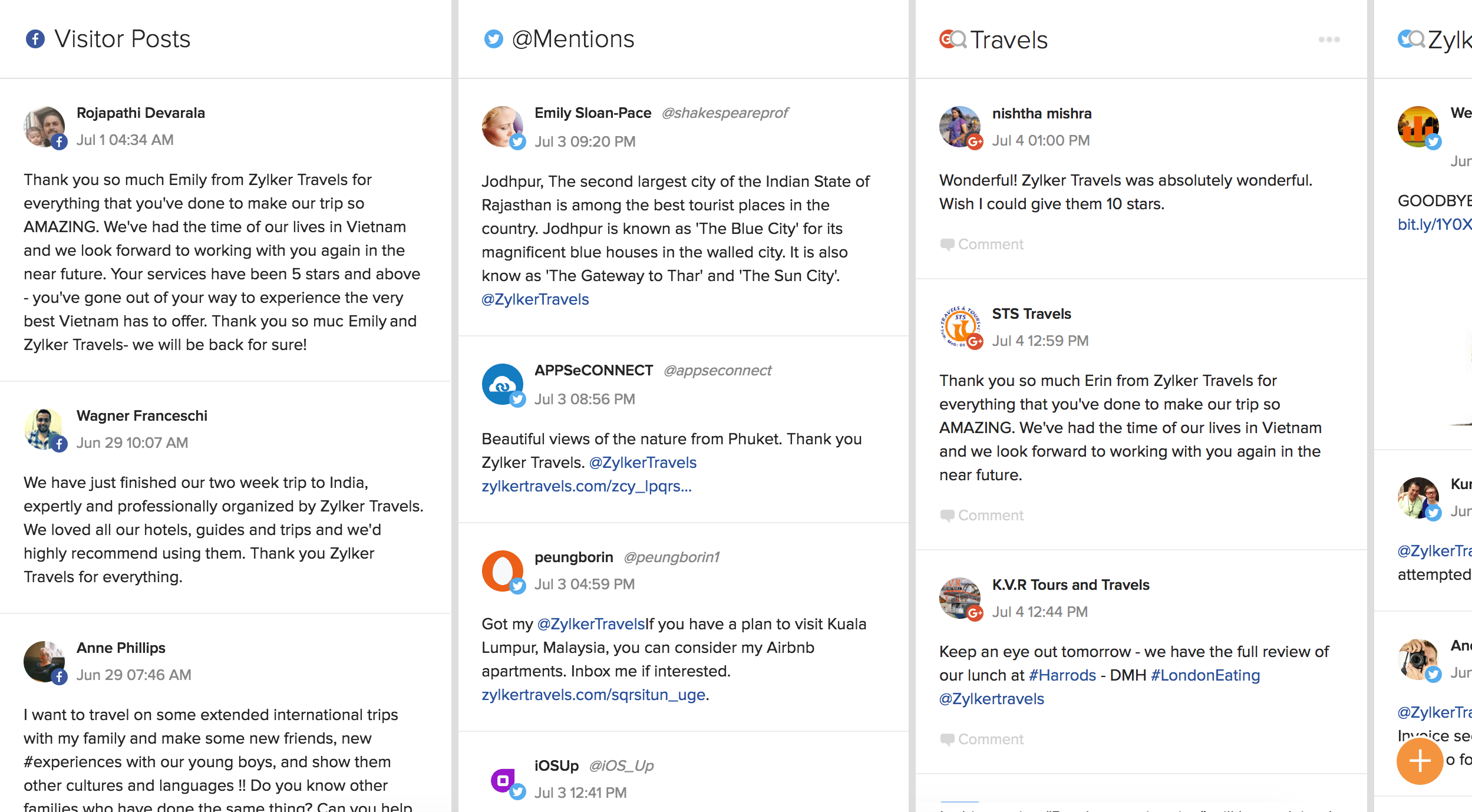 Zoho Social screenshot 2