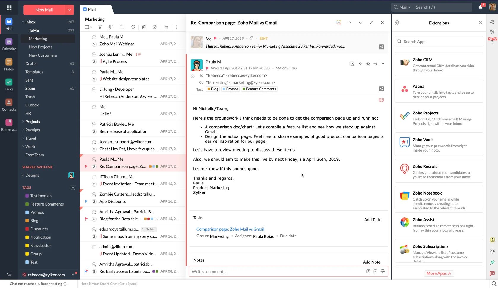 Zoho Mail screenshot 6