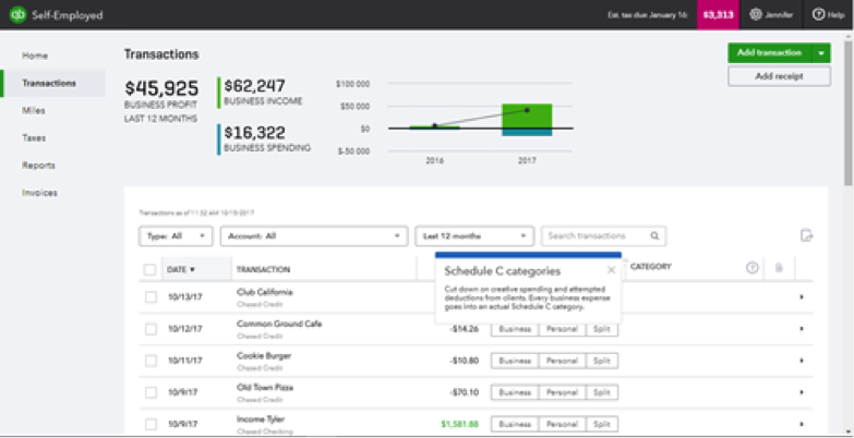 QuickBooks Self-Employed screenshot 3