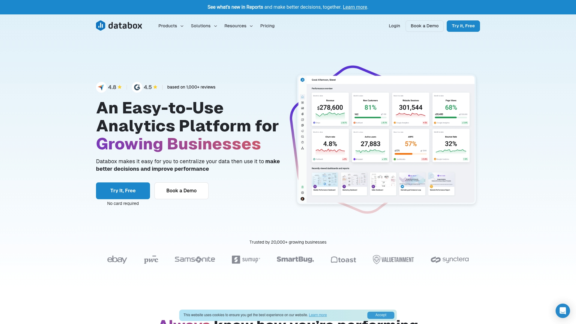 Databox Homepage