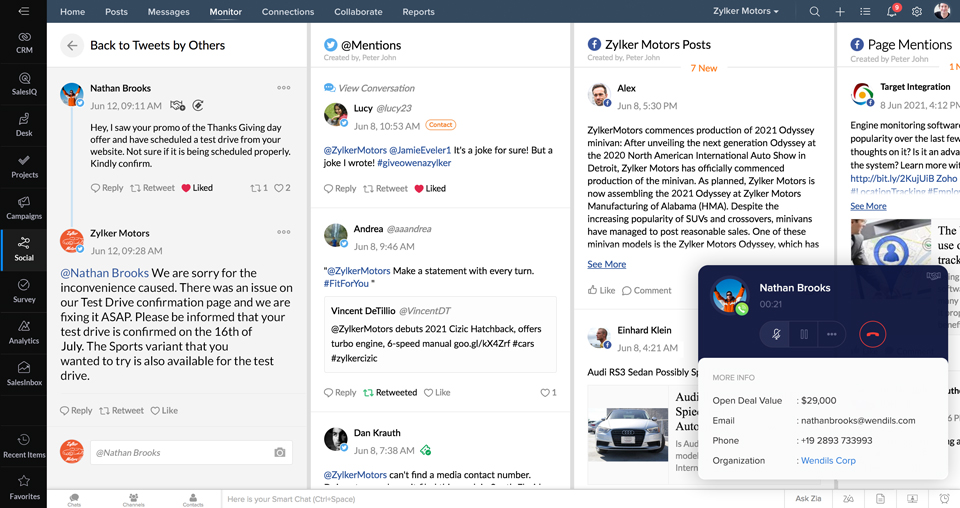 Zoho Скриншот CRM Plus 5