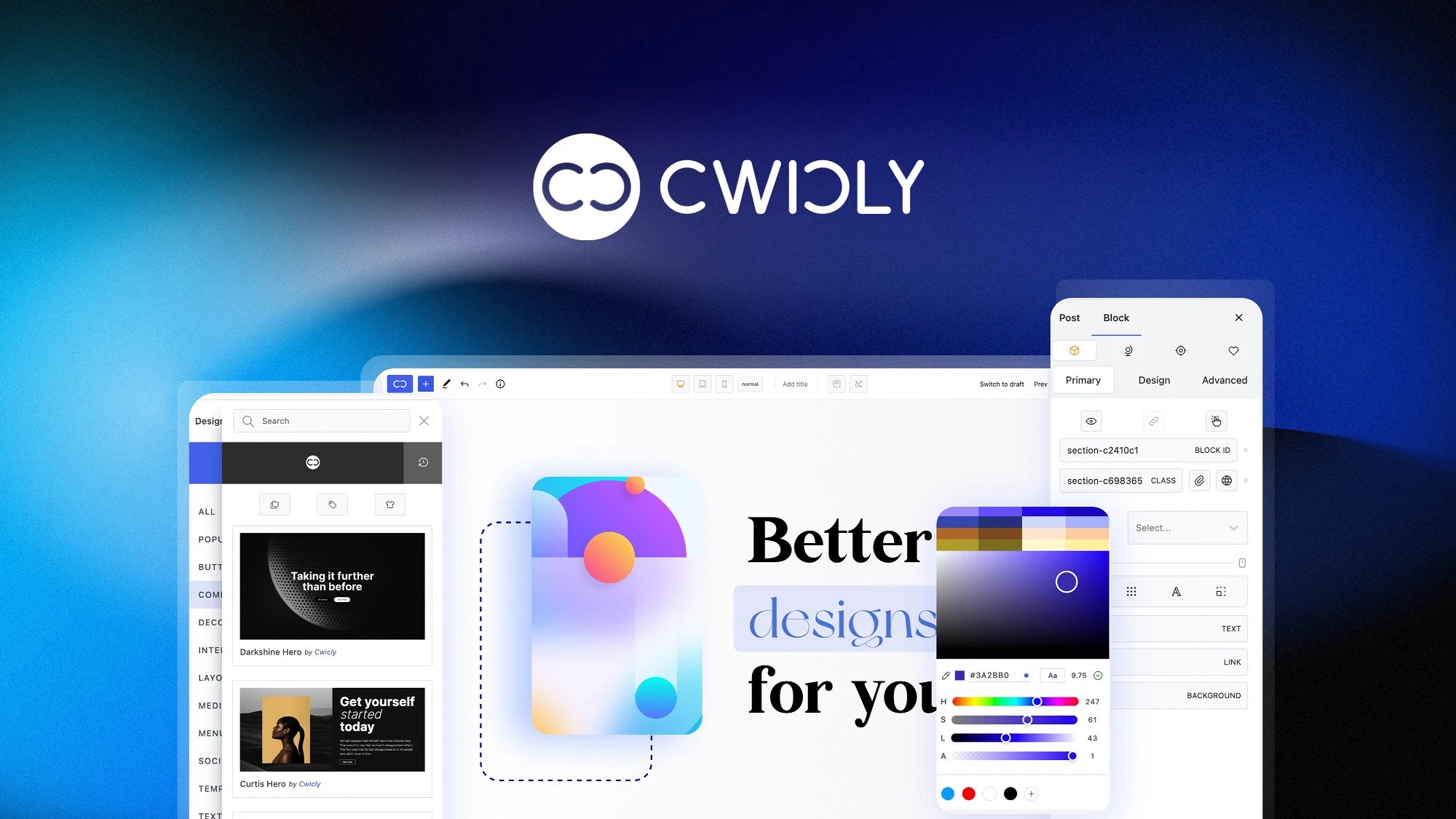 Cwicly screenshot 2