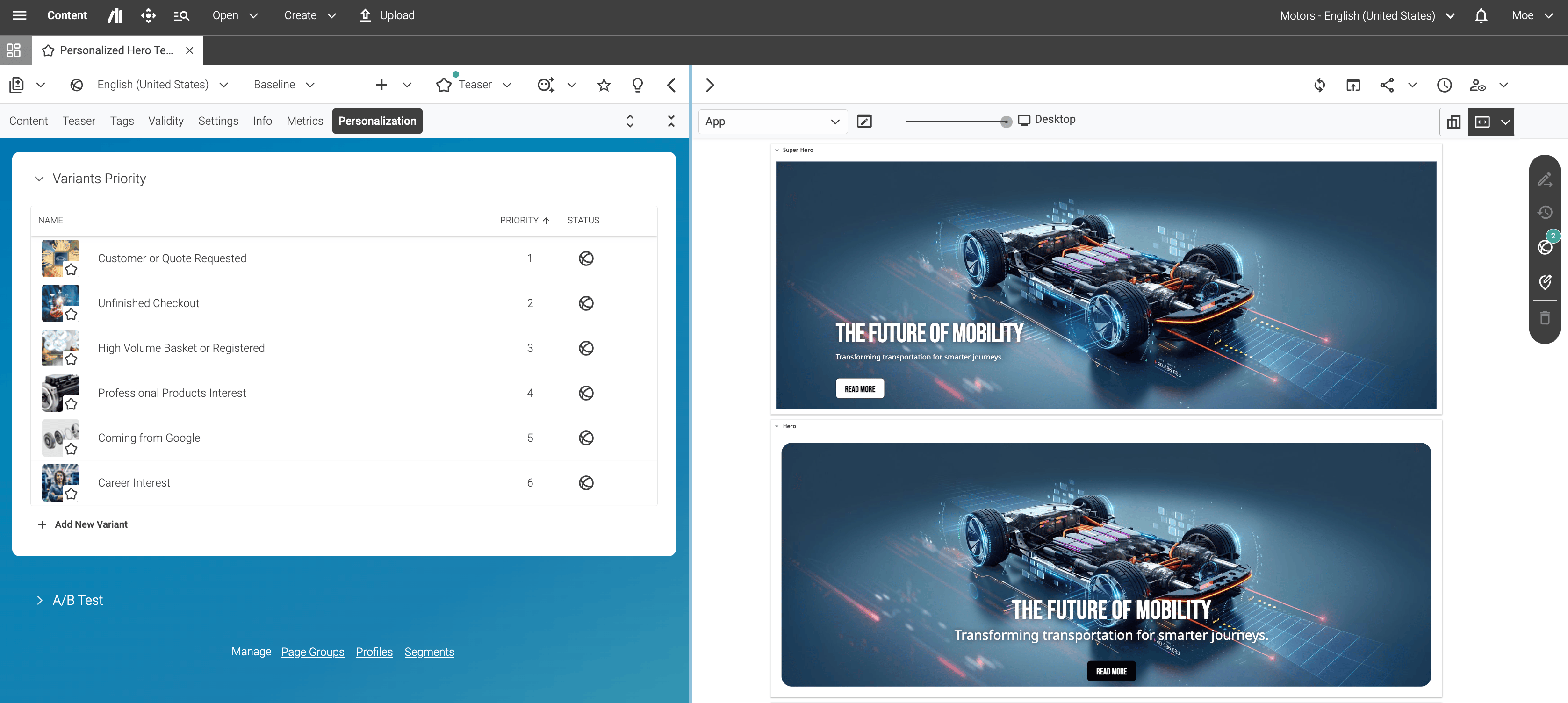 CoreMedia Experience Platform screenshot 14
