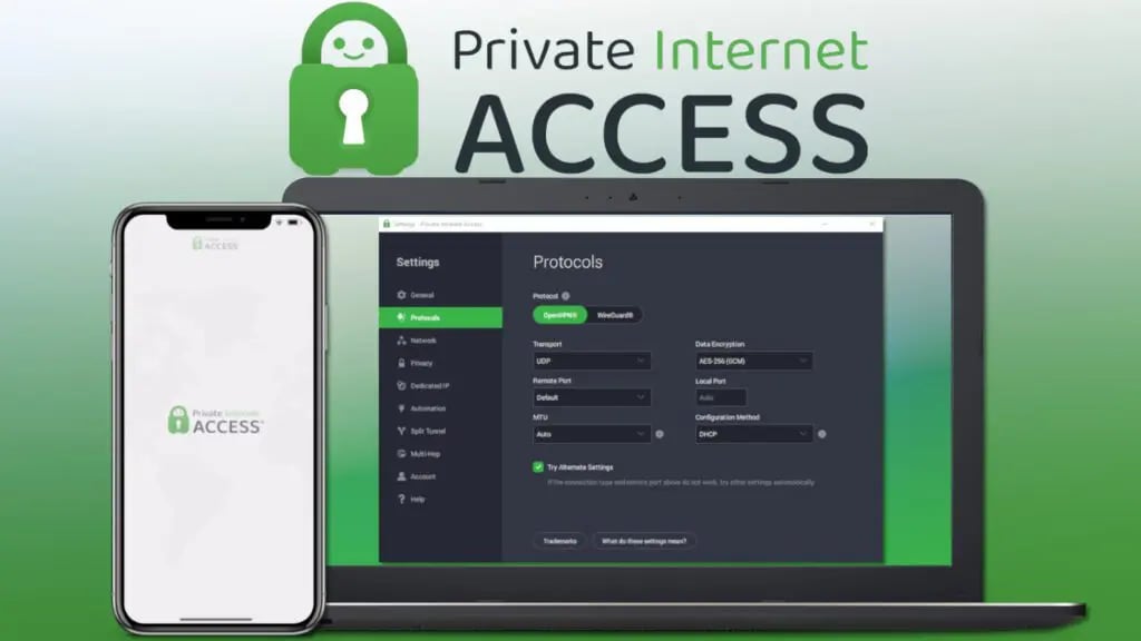 Private Internet Access screenshot 2