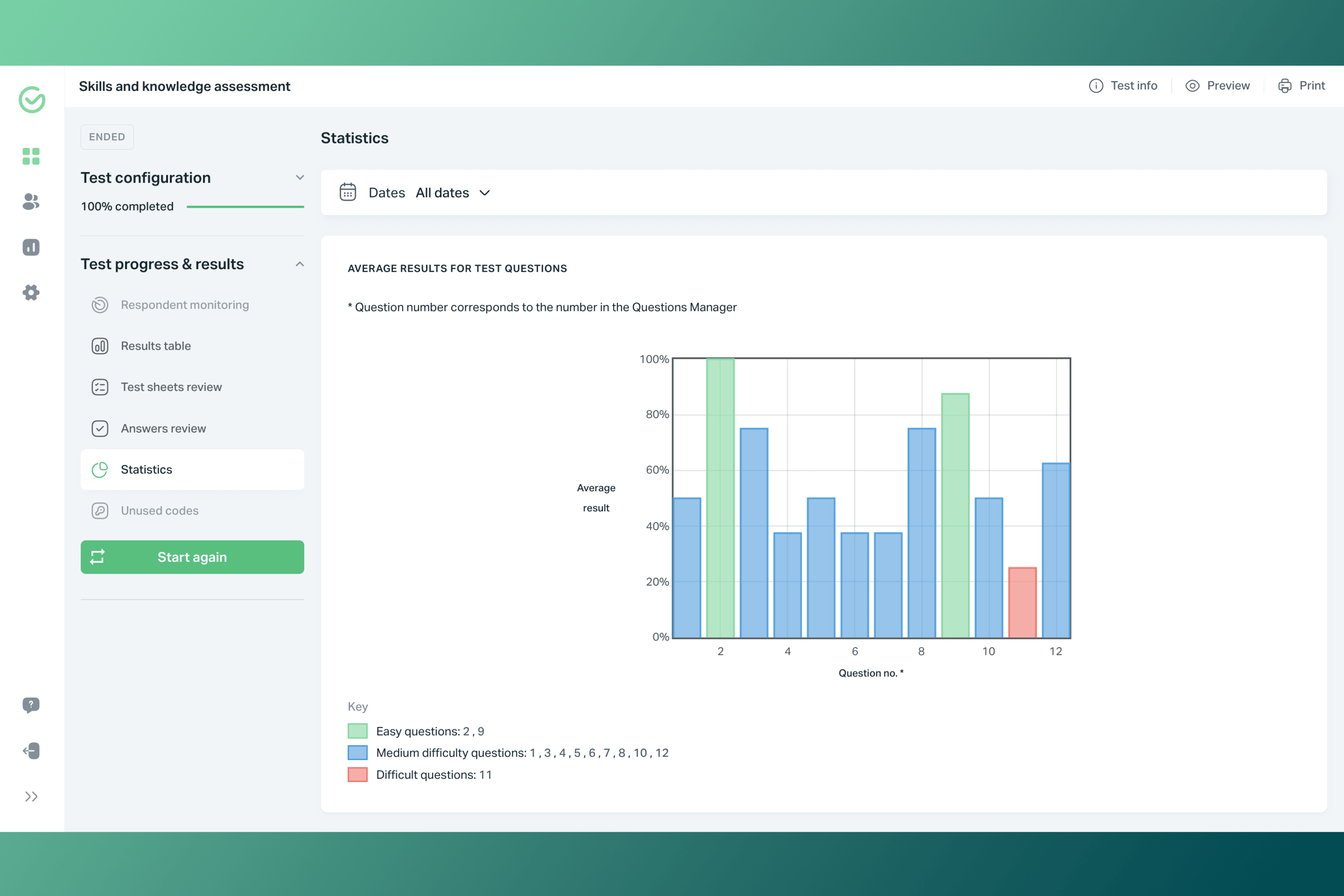 Testportal screenshot 6