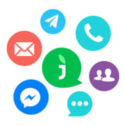 JivoChat background blur-sm