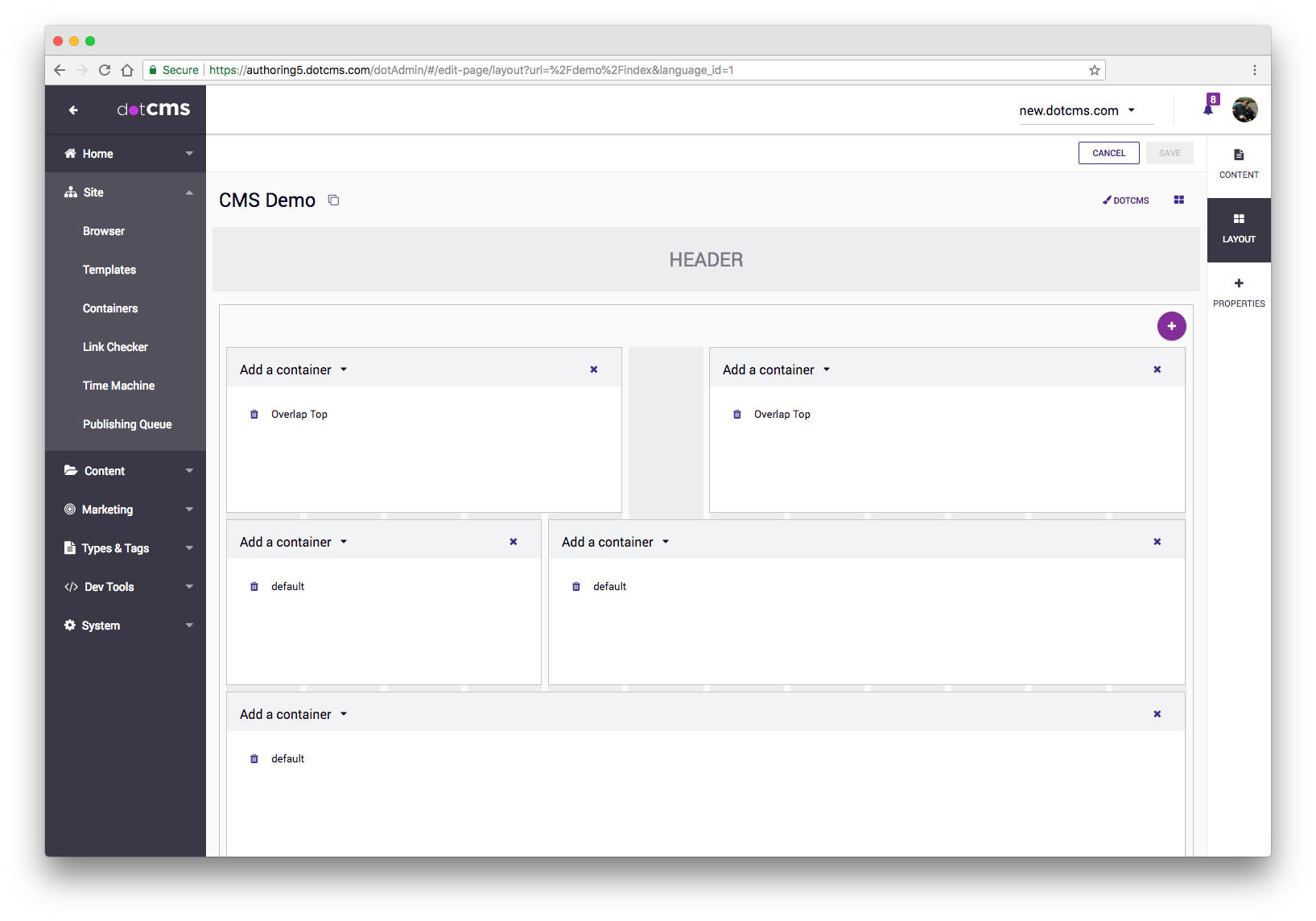 dotCMS screenshot 4