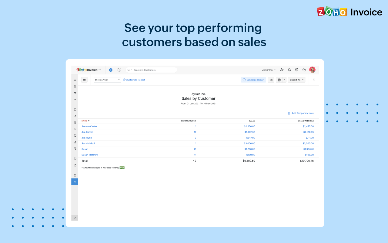 Zoho Invoice screenshot 3