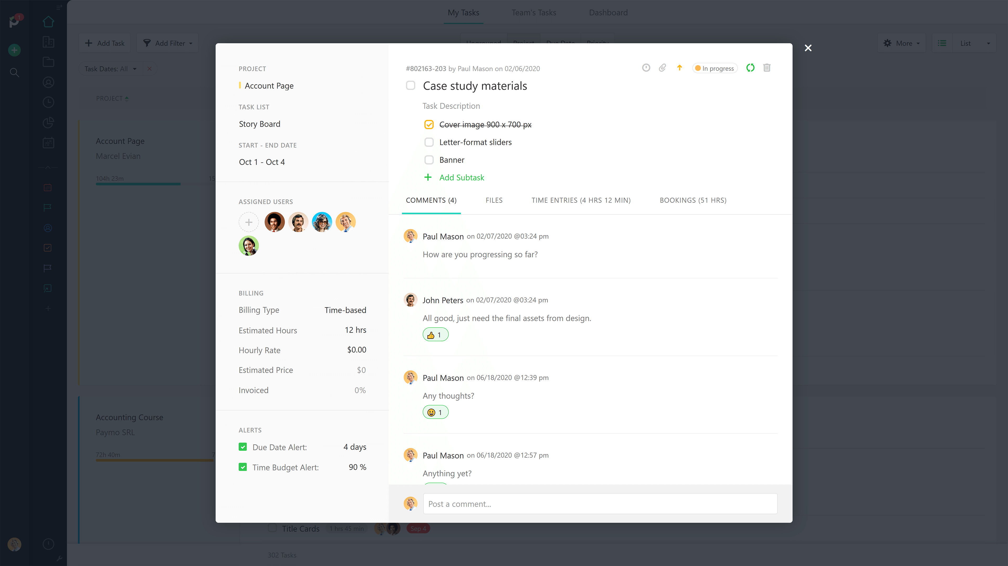 Paymo screenshot 2