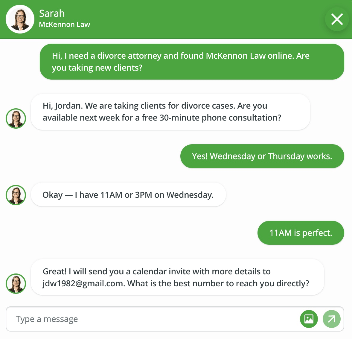 Smith.ai Live Website Chat screenshot 5