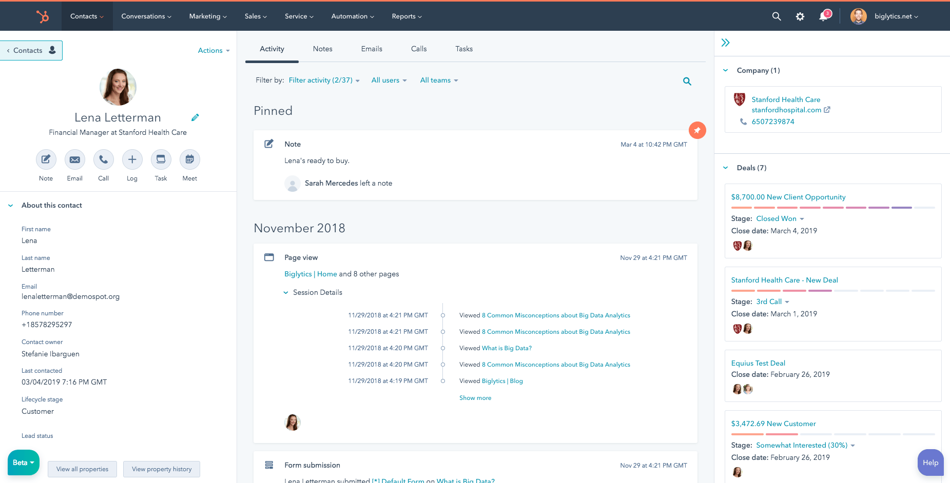 HubSpot screenshot 5