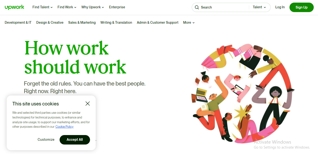 Upwork screenshot 1
