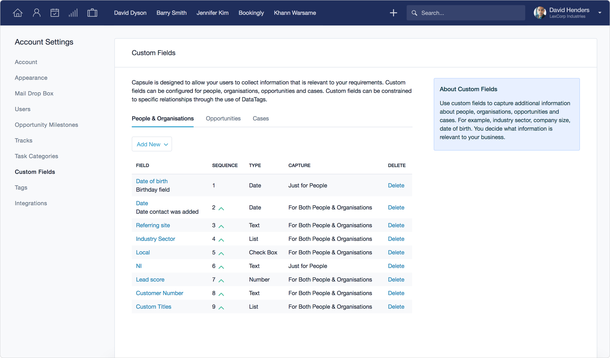 Capsule CRM screenshot 4