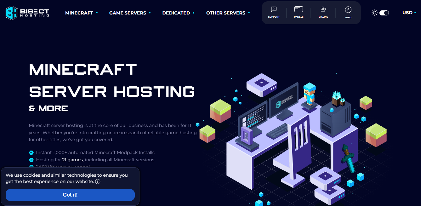 Bisect Hosting screenshot 1