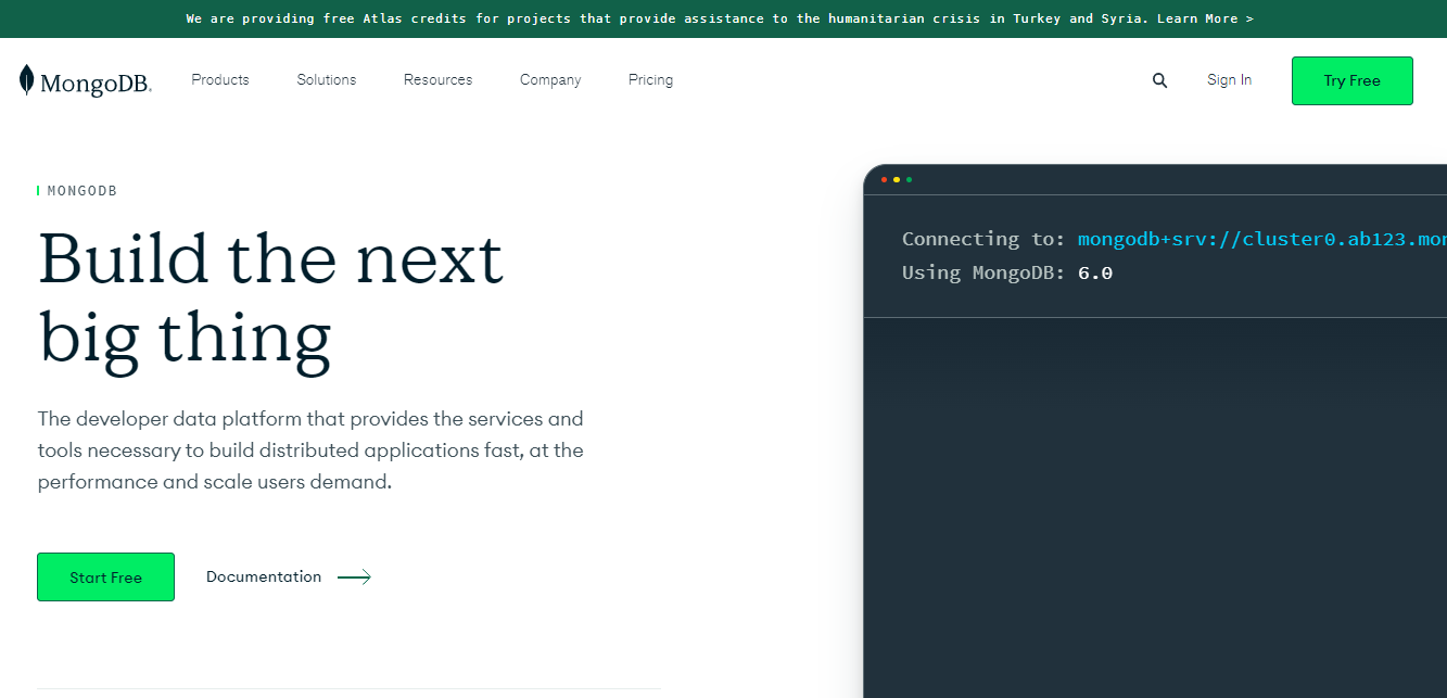 MongoDB screenshot 1