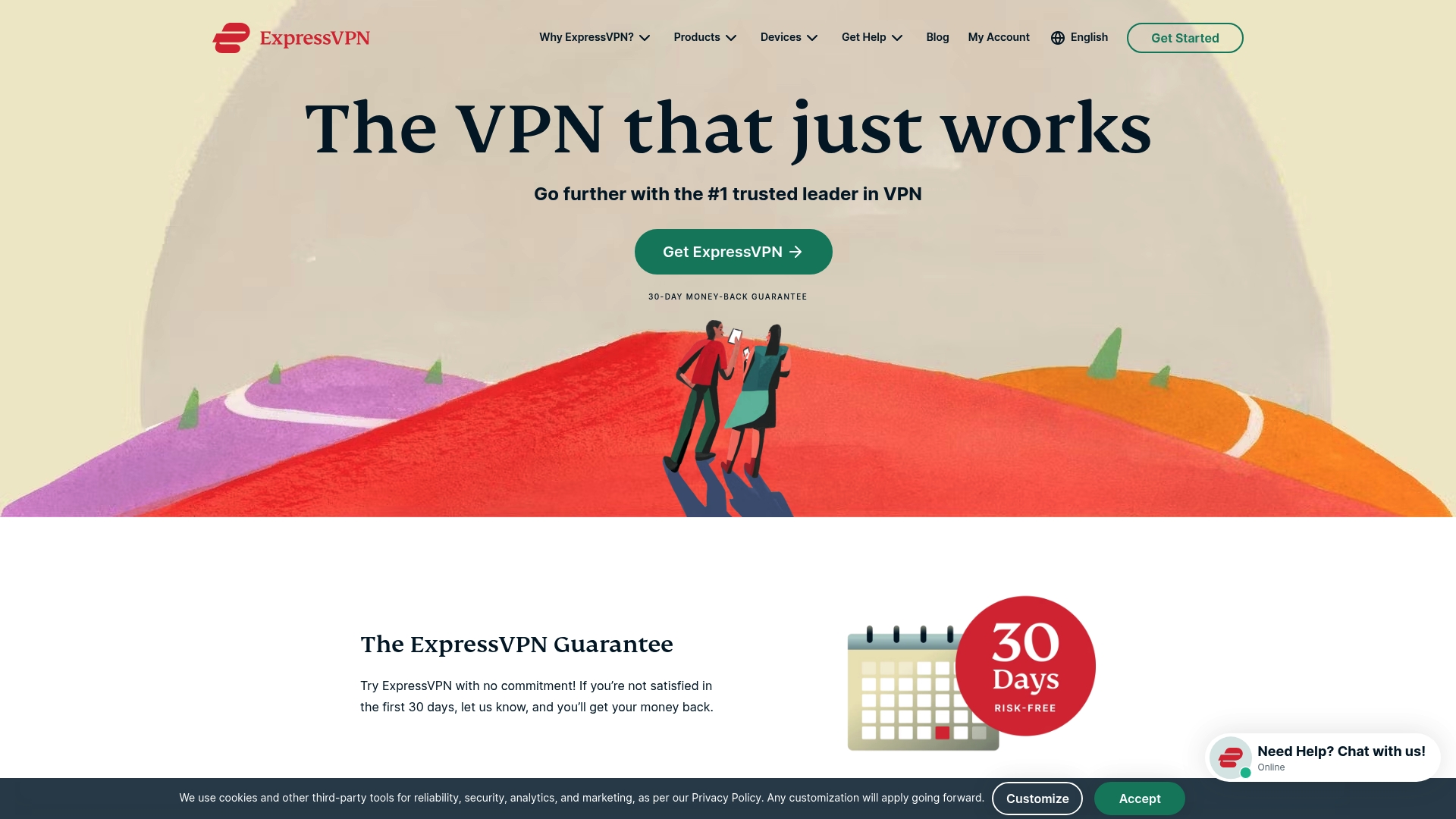 ExpressVPN Homepage