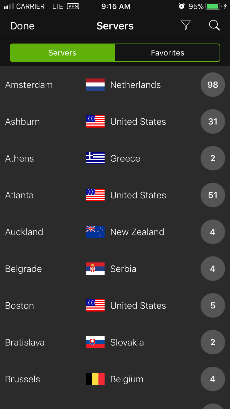 IPVanish screenshot 3