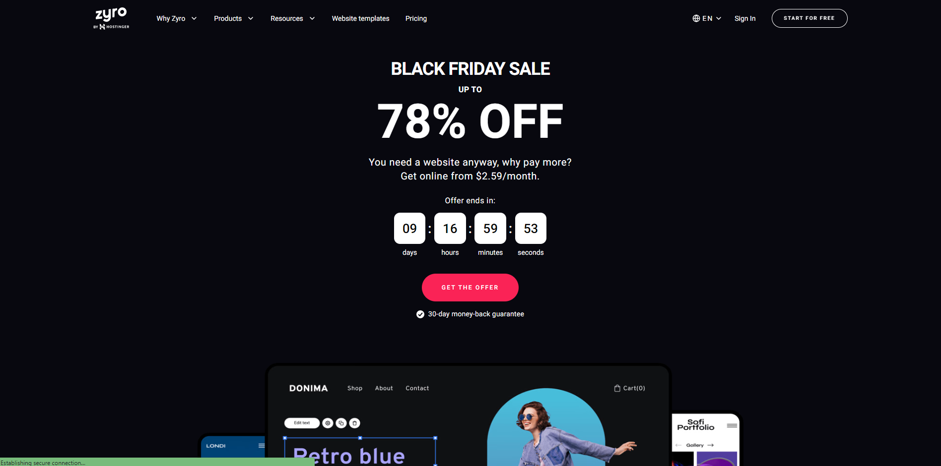 Hostinger Website Builder (formerly Zyro)