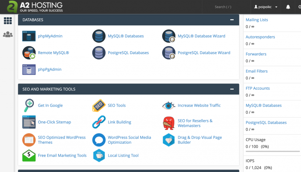 A2 Hosting screenshot 3