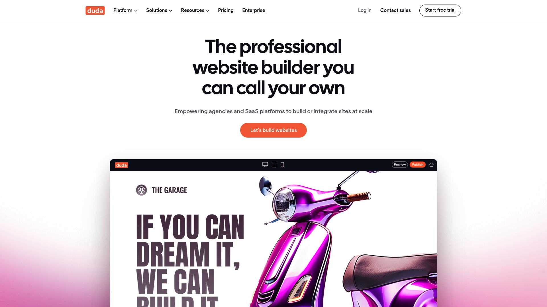 Duda Homepage