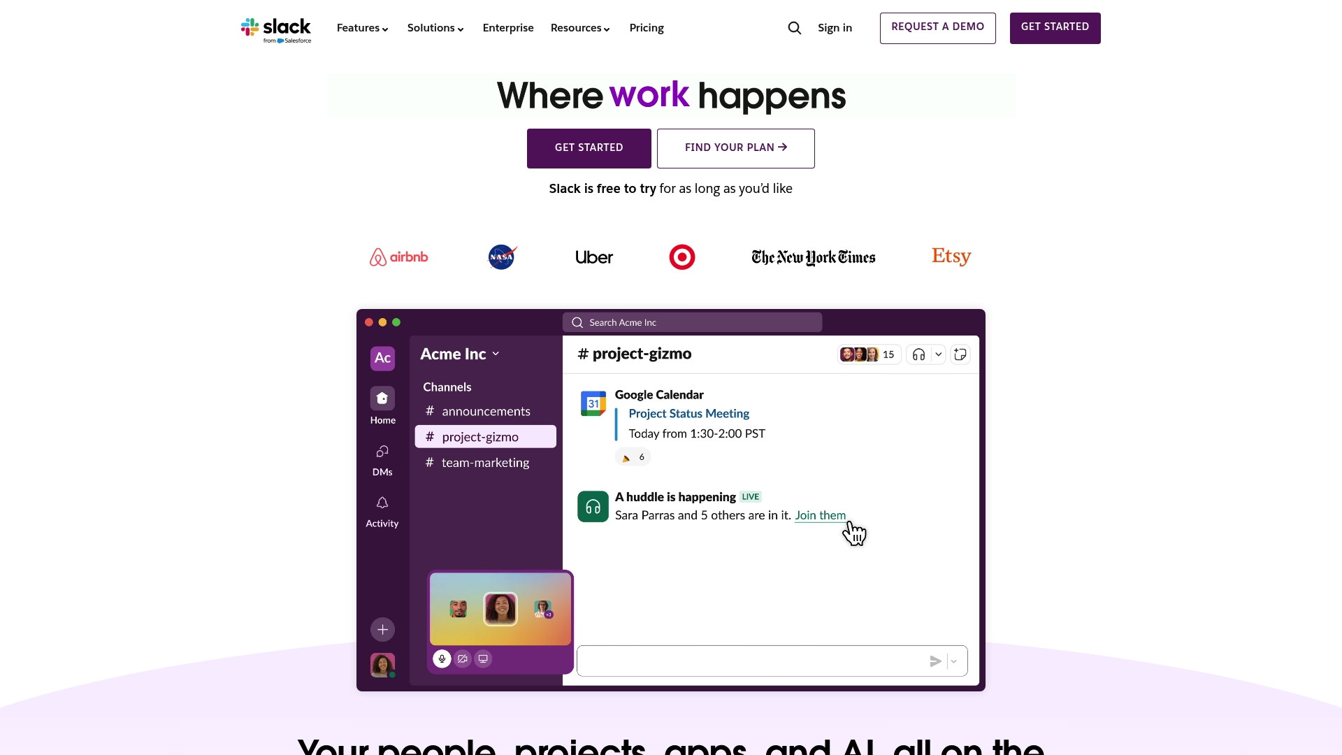 Slack - Strona główna Slacka